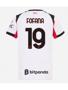 Billige AC Milan Youssouf Fofana #19 Bortedrakt Dame 2025-26 Kortermet